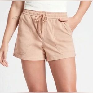 Athleta Green High Waist Shorts with Elastic Waistband